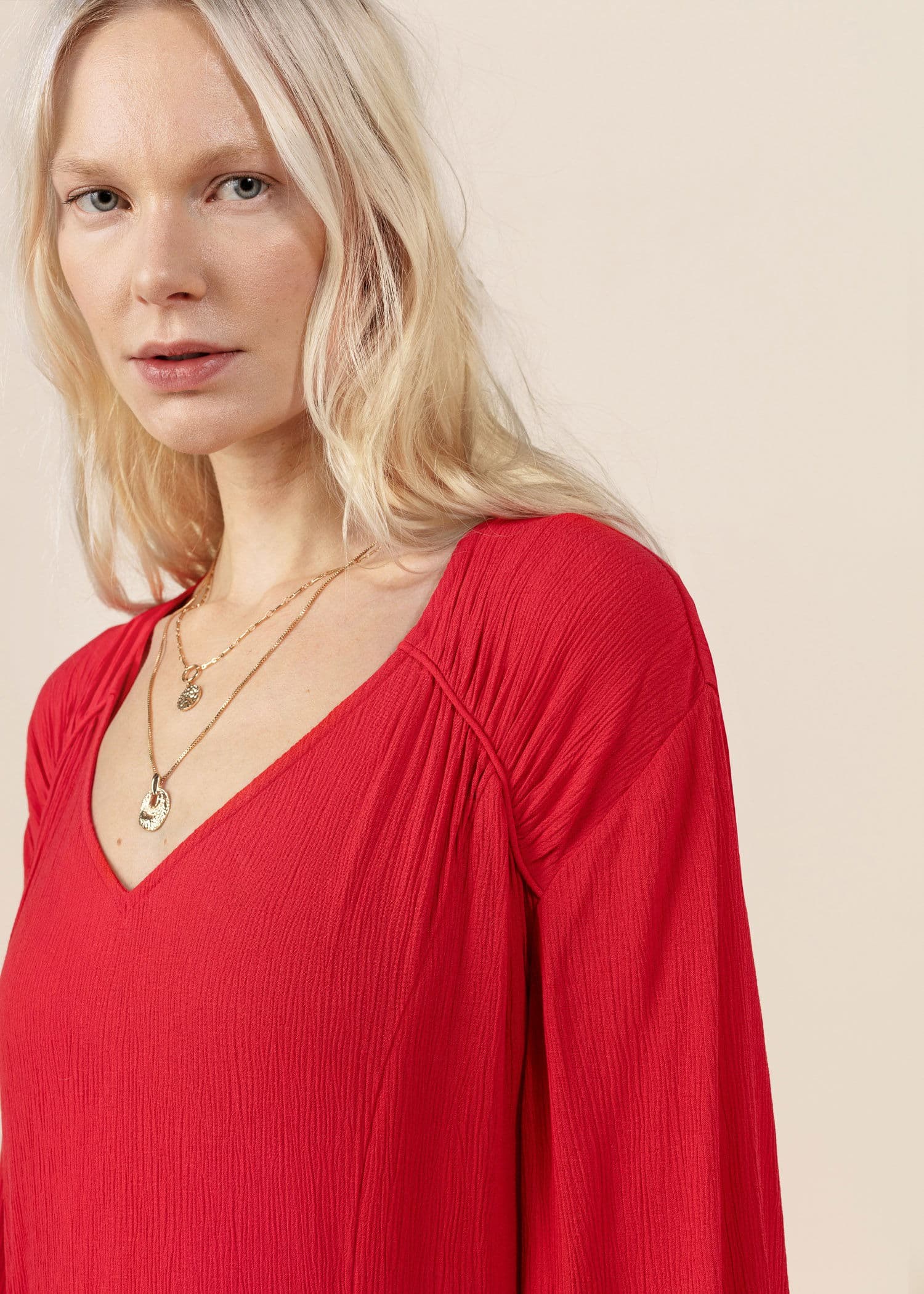 TANYA Asymmetrisk kjole - Rød 5 - Indiska