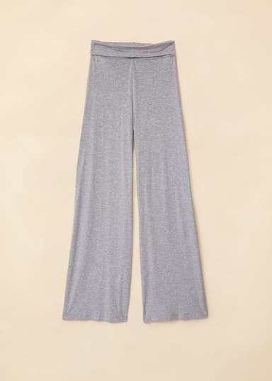 LILLEMOR Vide bukser med høy midje - Grå 5 - Indiska