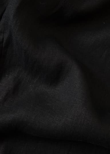 KAMAALA Svarte cropped linbukser - Svart 2 - Indiska