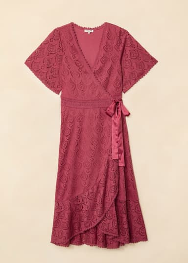 KRISTINA Rosa omslagskjole - Rosa 5 - Indiska