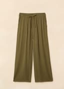 ELSIE CROPPED PANTS - khaki