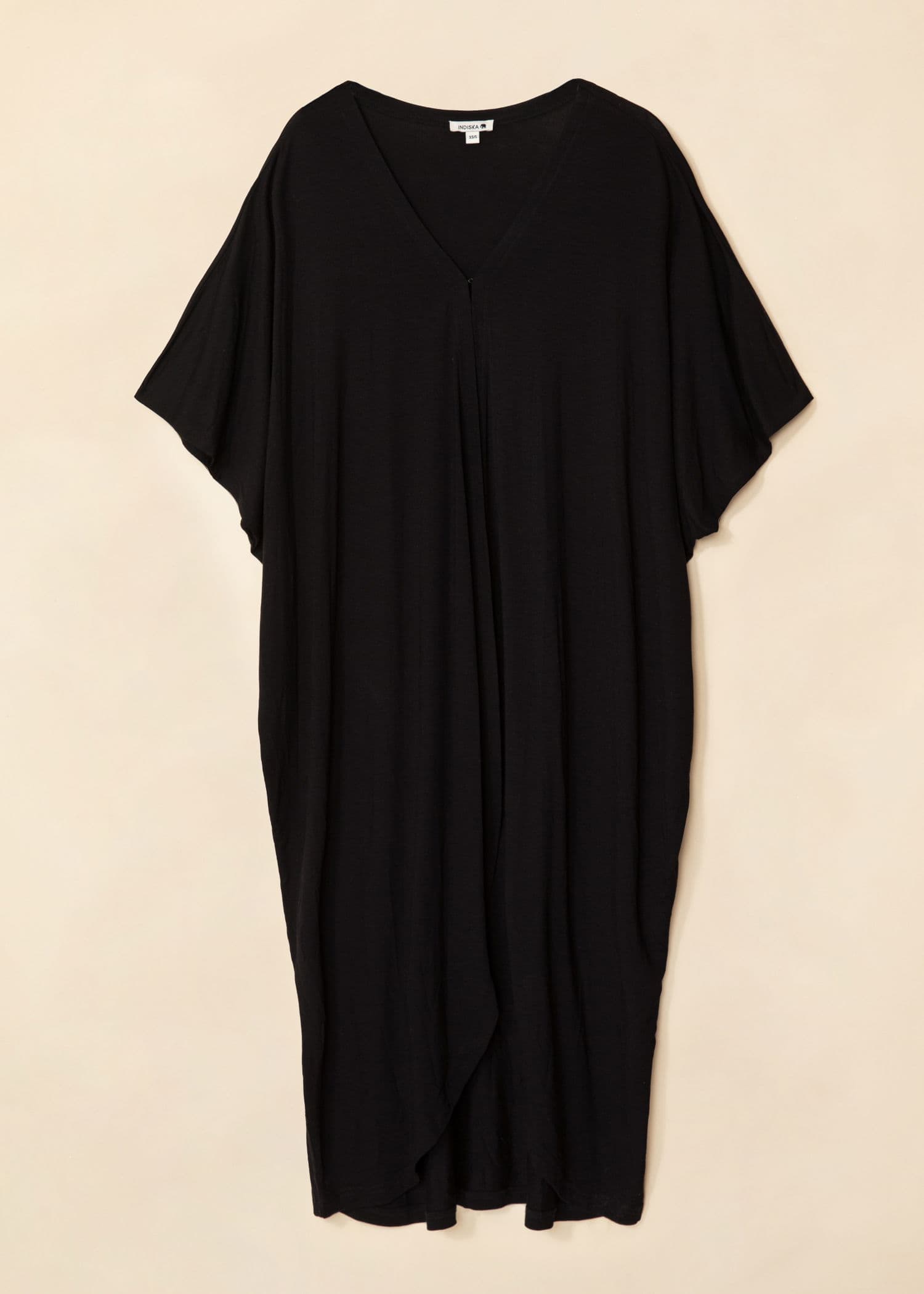 LILLEMOR Svart kimono i jersey - Svart 5 - Indiska