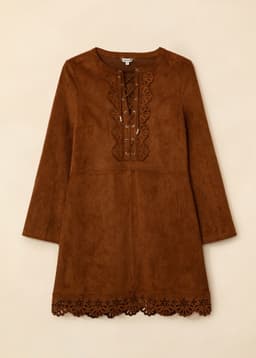 NENA DRESS - BROWN