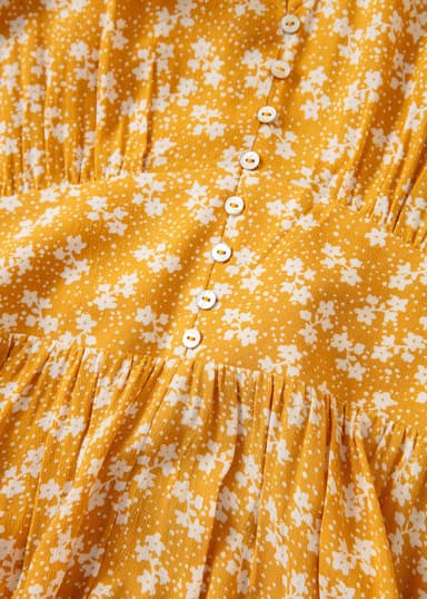 ZUDORA Mønstret, kortermet kjole - Gul 2 - Indiska