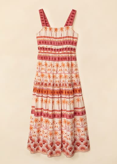 DANI Blomsterkjole uten ermer - Rosa 1 - Indiska