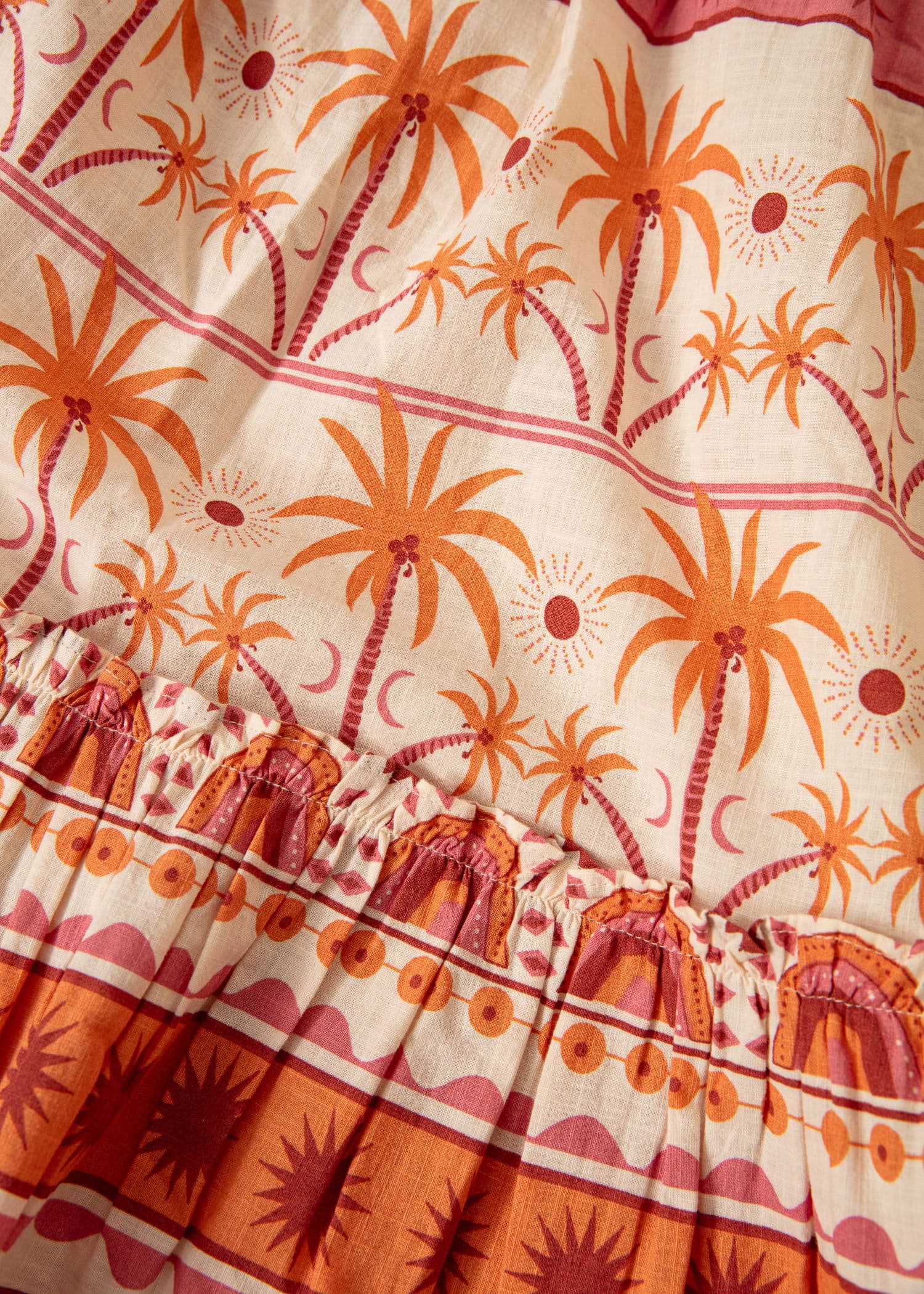 DANI Blomsterkjole uten ermer - Rosa 2 - Indiska