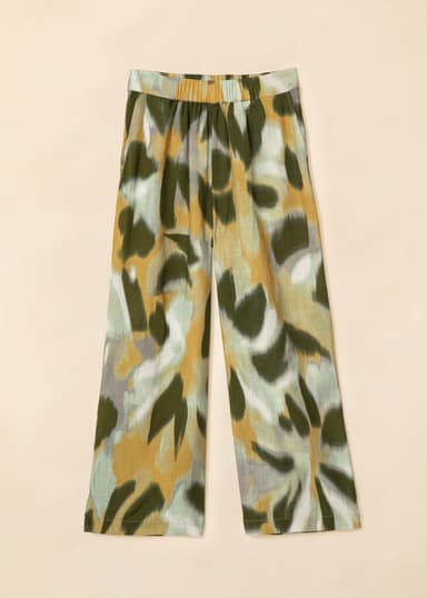 SUDO Vide, mønstrede bukser - Rosa 1 - Indiska