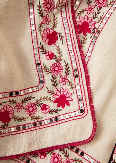 ESTER Brodert jakke med paljetter - Rosa 2 - Indiska