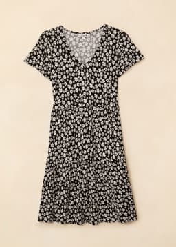 HILMA TUNIC - BLACK FLORAL