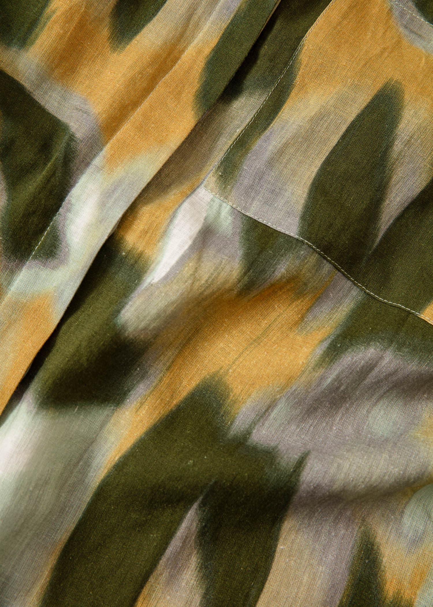 SIA Mønstret skjorte - Gul 2 - Indiska