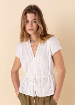 WINNIE BLOUSE - WHITE