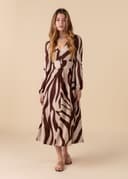 ZUDORA LS DRESS - BROWN