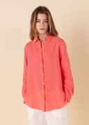 DIANA LINEN SHIRT - RED