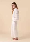 KAMAALA CROPPED PANT - WHITE