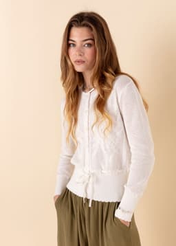 BOEL CARDIGAN - WHITE