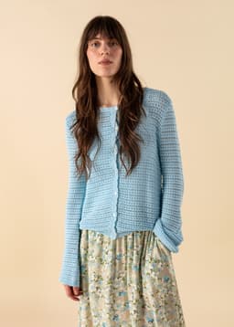 TOVE CARDIGAN - BLUE