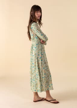 ZUDORA LS DRESS - GREEN