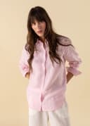 DIANA LINEN SHIRT - Light pink