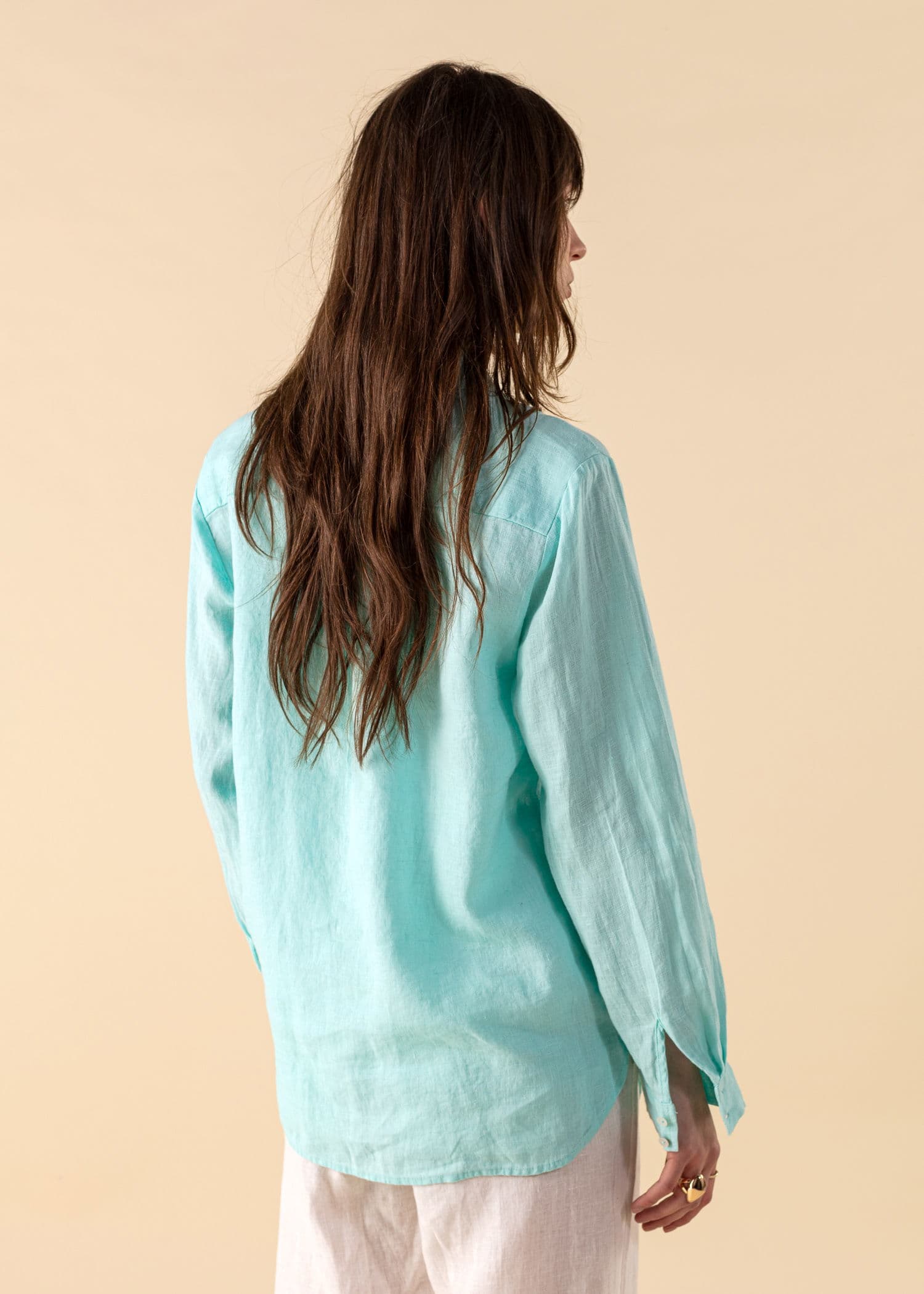 DIANA Turkis linskjorte - Grønn 4 - Indiska