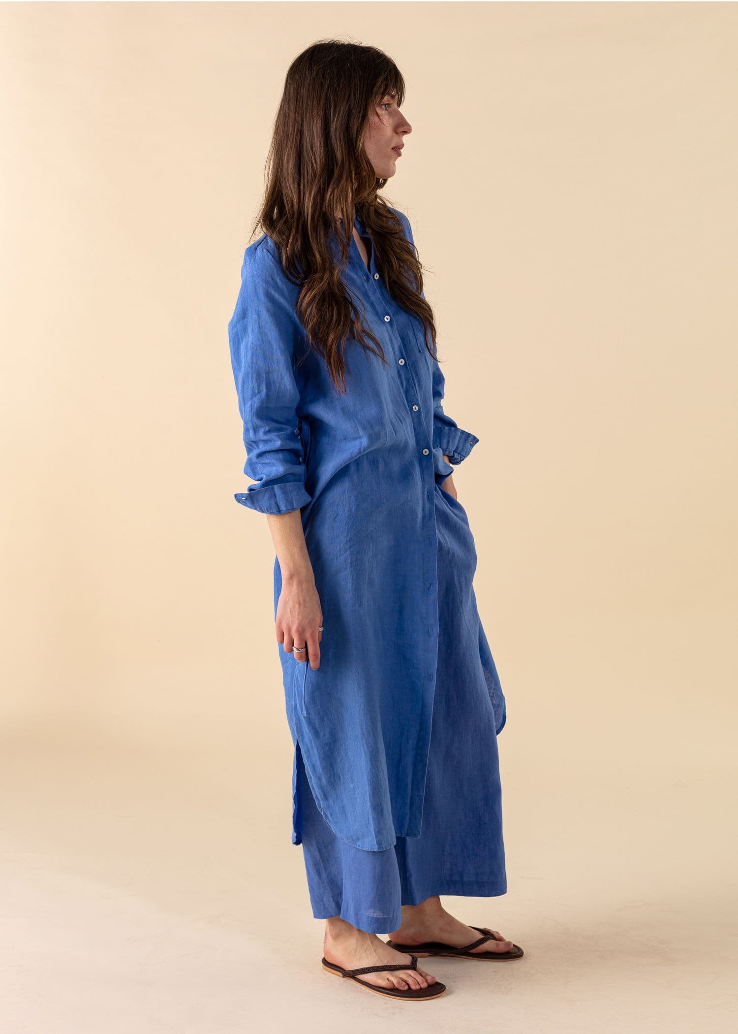 DIANA Lintunika - Blå 4 - Indiska