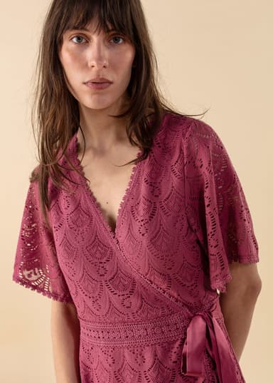 KRISTINA Rosa omslagskjole - Rosa 2 - Indiska