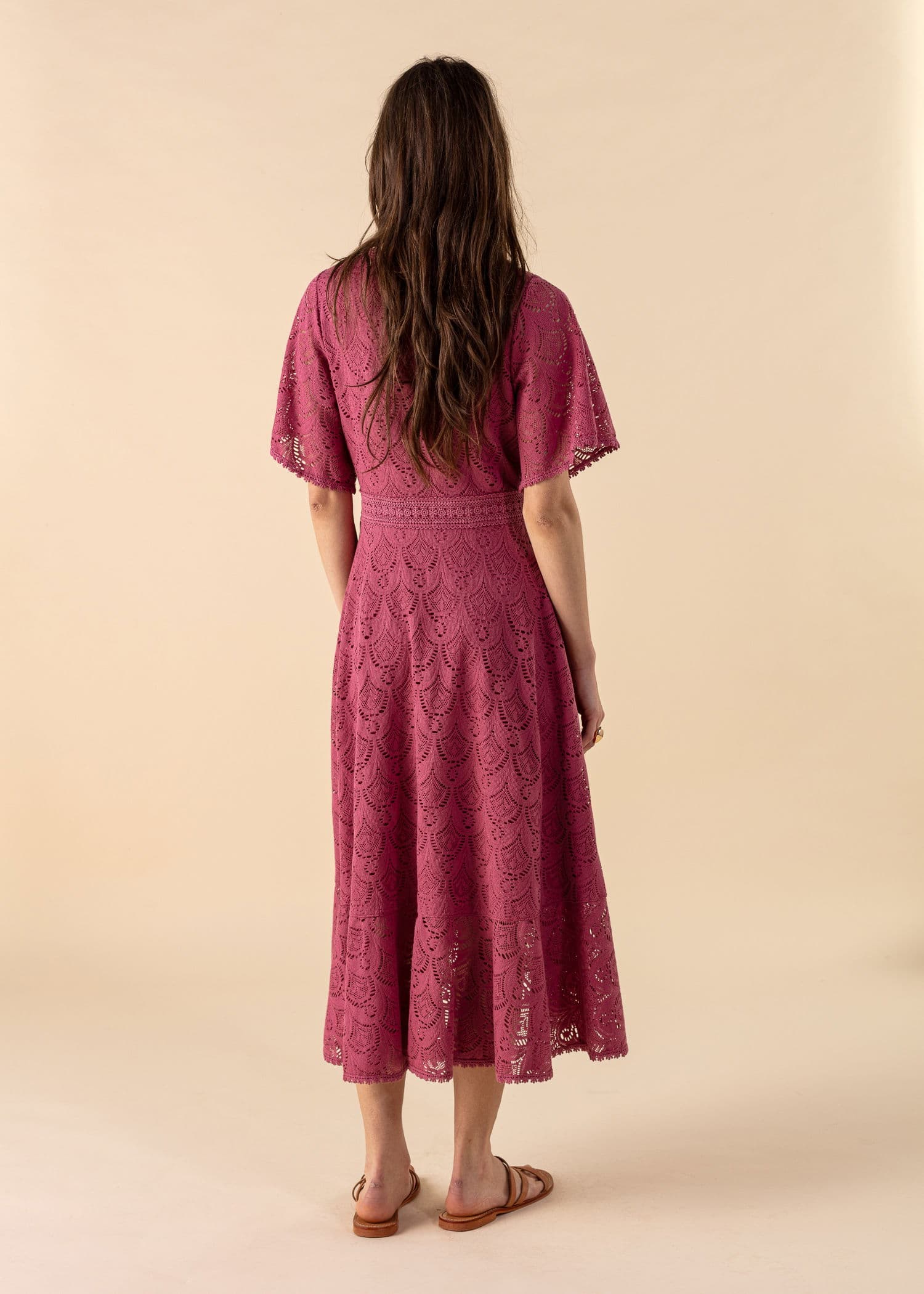 KRISTINA Rosa omslagskjole - Rosa 4 - Indiska