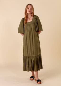KHALO DRESS - khaki