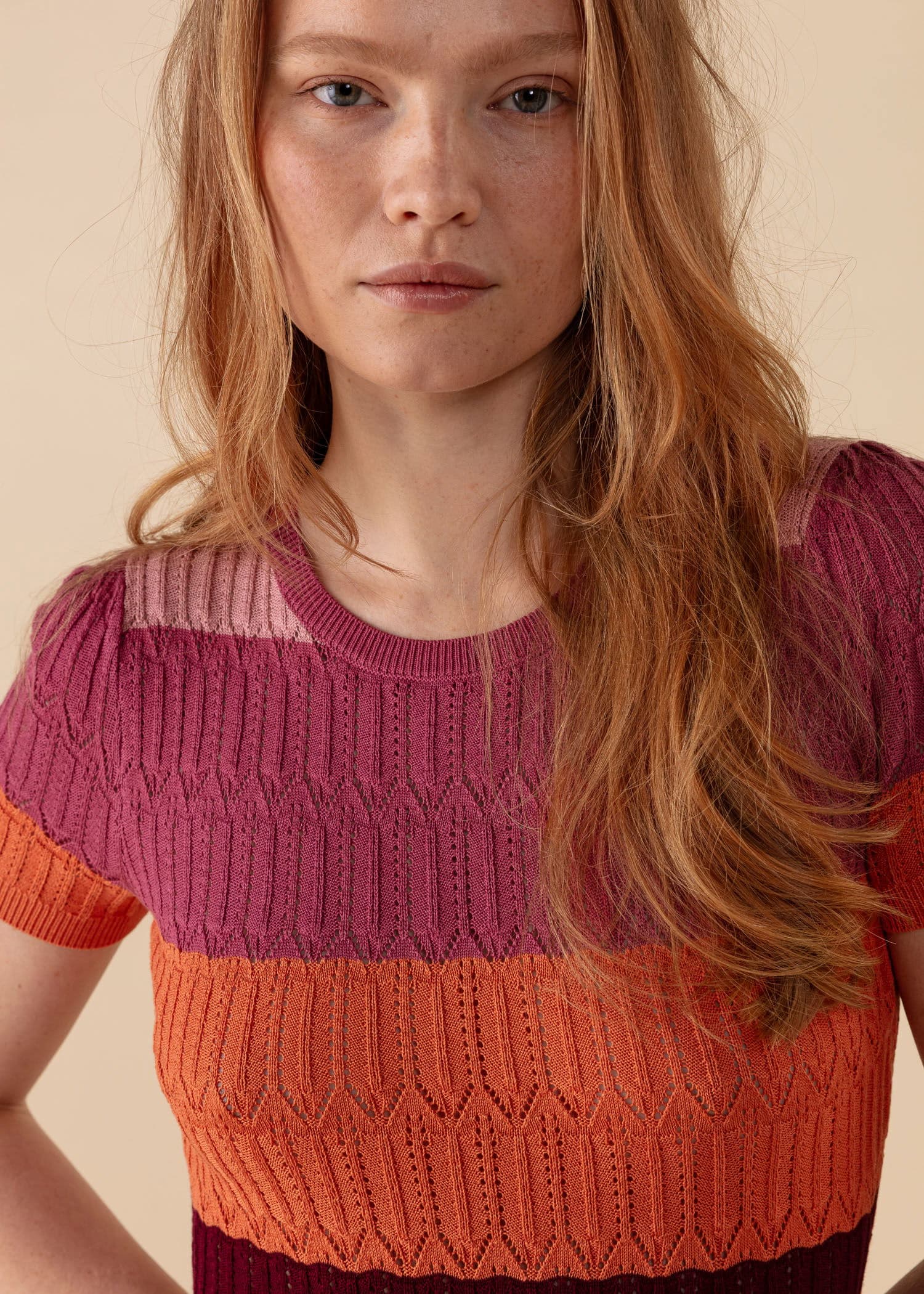 LINN Strikket maxi kjole - Multi 3 - Indiska