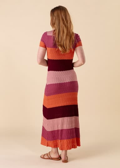 LINN Strikket maxi kjole - Multi 4 - Indiska