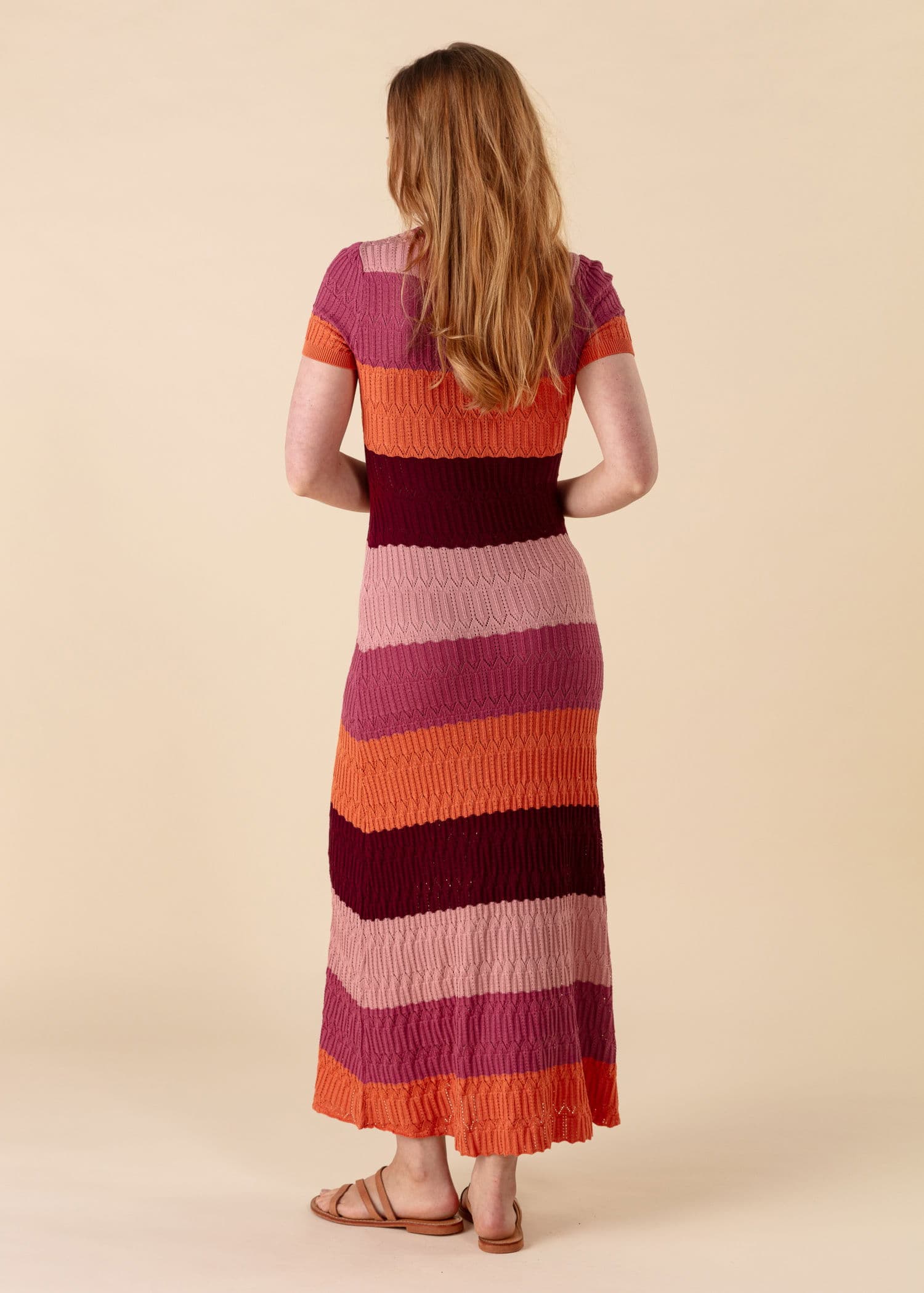 LINN Strikket maxi kjole - Multi 4 - Indiska