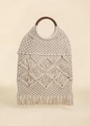 CROCHET BAG BIG - OFFWHITE