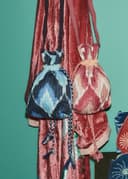 Cotton Drawstring Pouch - BLUE