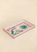 KIYANA HANDPAINTED TRAY - PEACOCK1