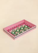 KIYANA HANDPAINTED TRAY - LOTUS