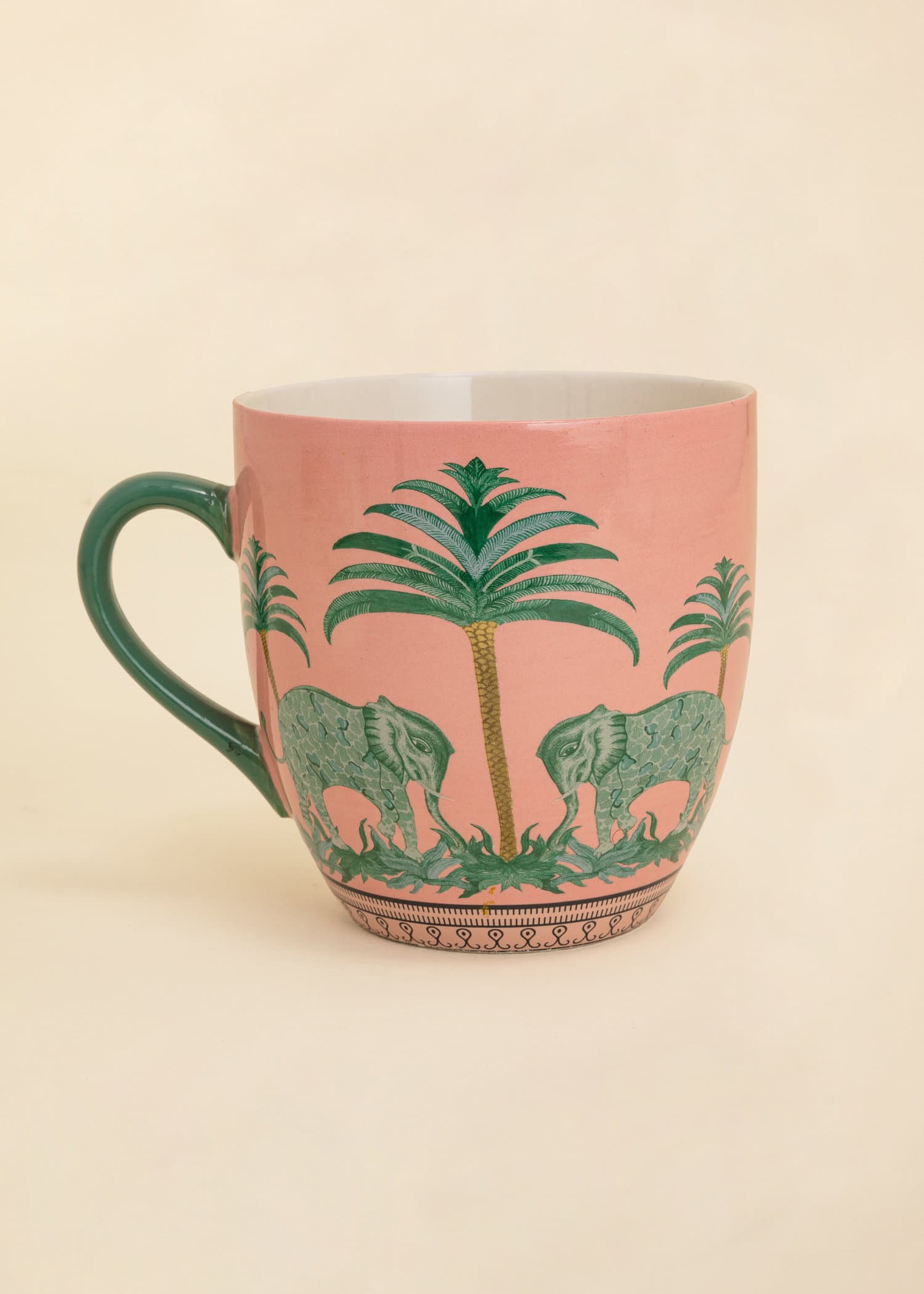 XL XL mugg med elefanter - Multi 2 - Indiska