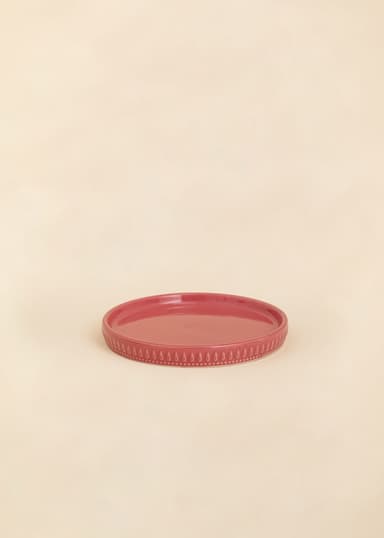 DARLA Dekorativ gryte i steintøy - Rosa 2 - Indiska