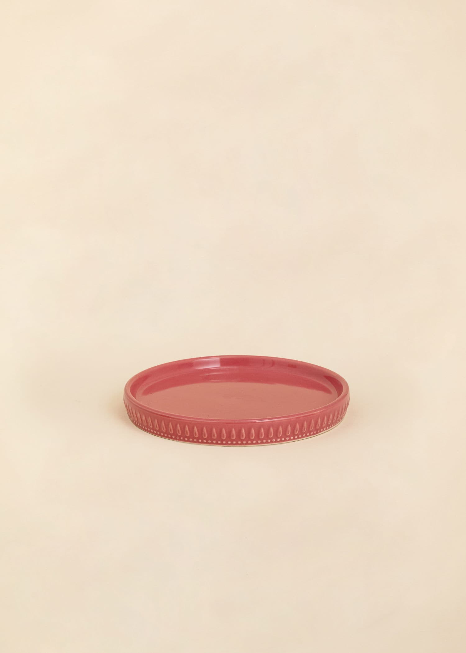 DARLA Dekorativ gryte i steintøy - Rosa 2 - Indiska