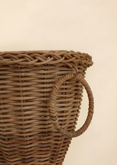 NELLY Håndlaget blomsterpotte i rotting - Multi 2 - Indiska