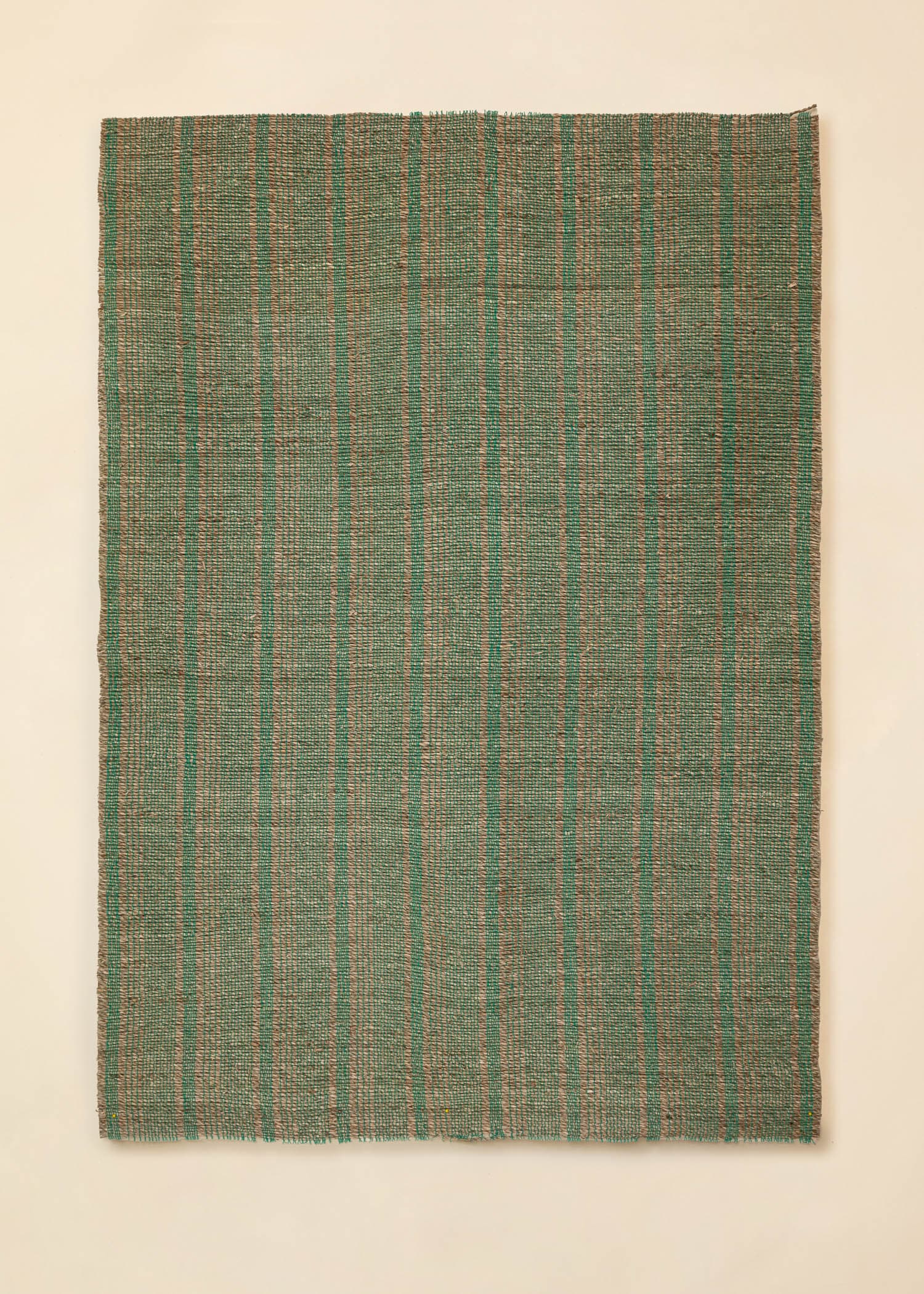 IRA Håndlaget sjøgressteppe 100×140 cm - Blå 1 - Indiska