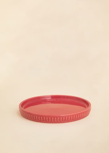 DARLA Dekorativ gryte i steintøy - Rosa 3 - Indiska