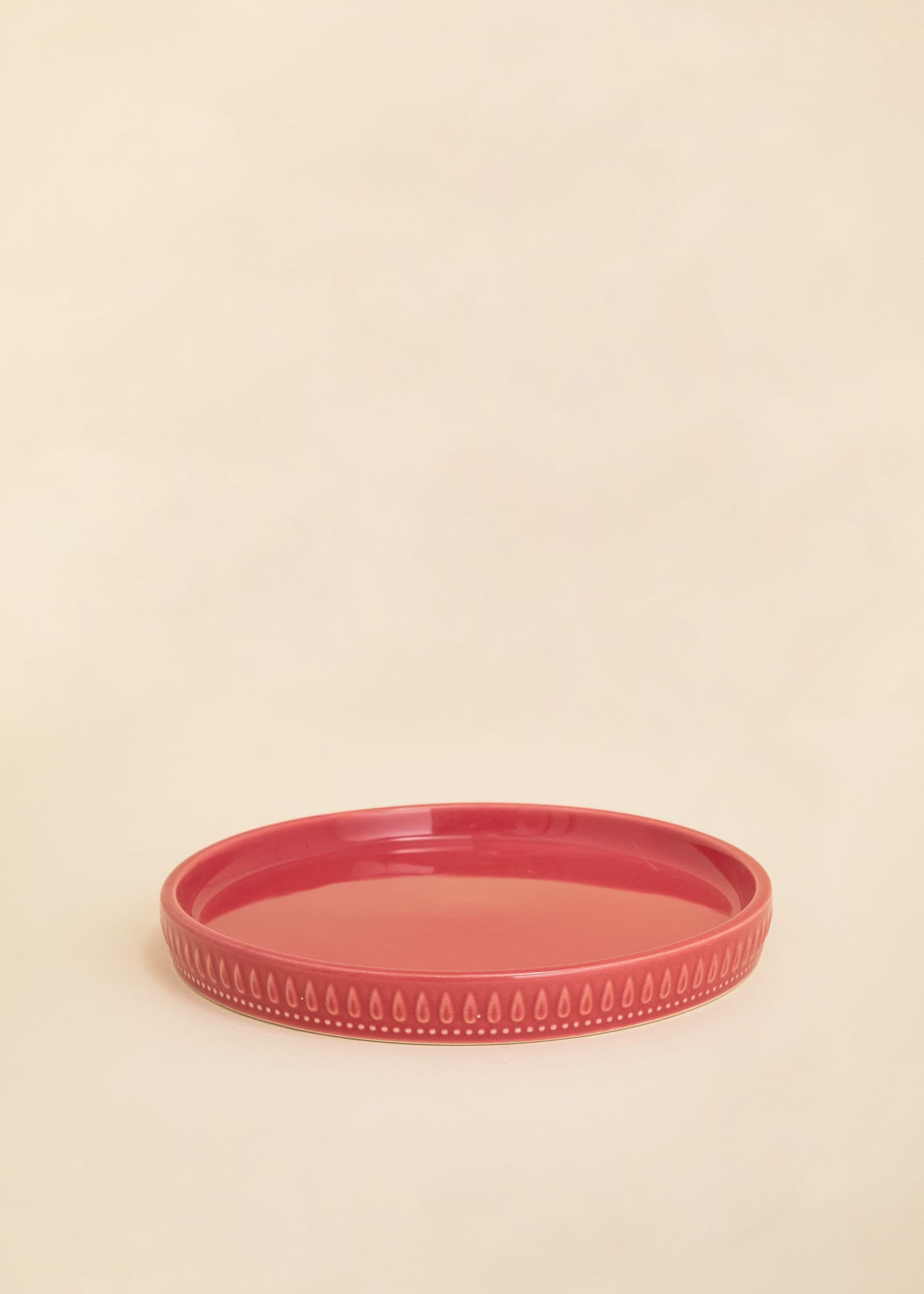 DARLA Dekorativ gryte i steintøy - Rosa 3 - Indiska