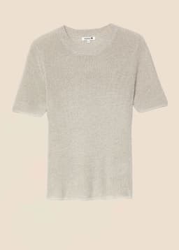 LOU LUREX TOP - Silver