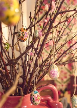 KASHMIR EGG DECO 4P - BRIGHT