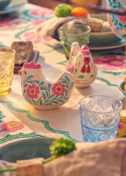 KASHMIR CHICKEN BOX - Coral Green