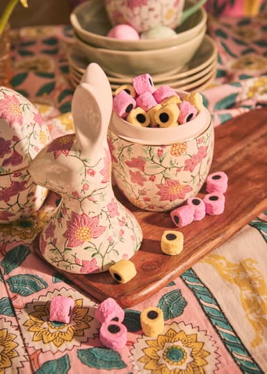 RABBIT Godterikrukke med lokk  - Rosa 1 - Indiska