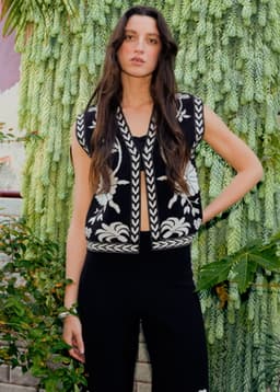 FLORA VEST - Black