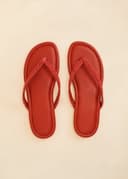 Rosa Beaded Sandal - Rust