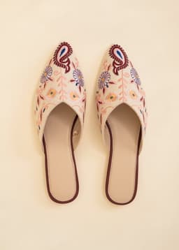 Sundar Emb. Mule - Pink lilac