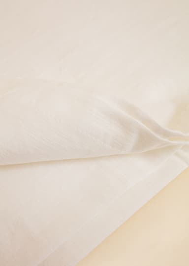 Tara Puuvillainen pöytäliina 150x250 - Valkoinen 2 - Indiska