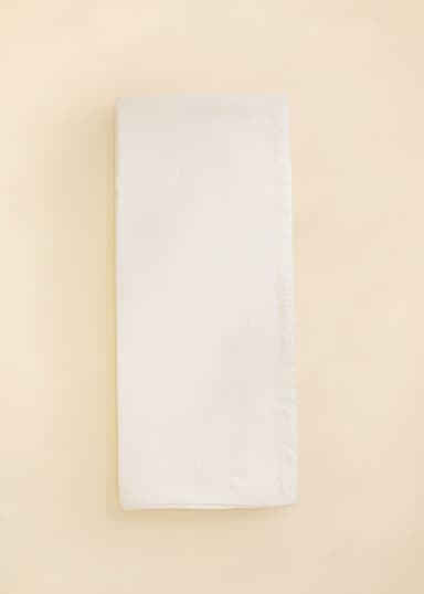 Tara Puuvillainen pöytäliina 150x250 - Valkoinen 3 - Indiska